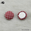 12MM Grid Pattern Button Flat back covered Checks Button Mixed colors For DIY Craft Notebook Jewelry
